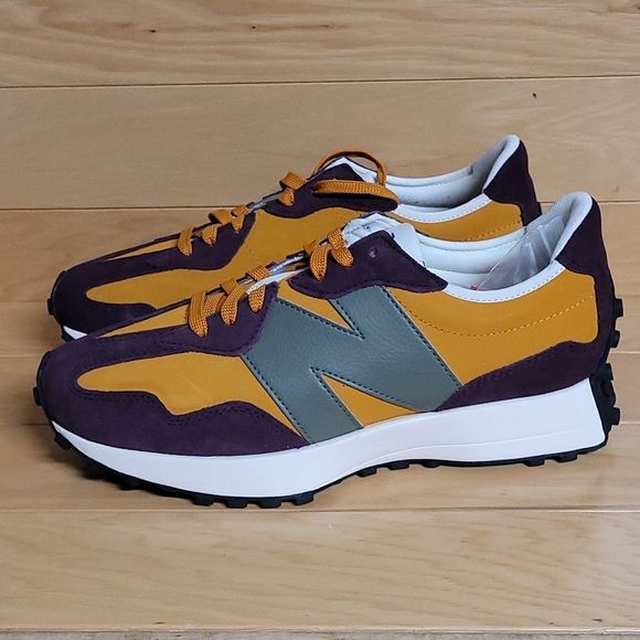 New Balance 327 Burgundy Maroon Orange Mens Shoe Sneaker MS327LY1 - Picture 6 of 11